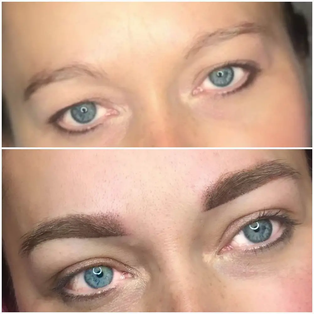 Пудровая техника бровей. Пудовый татуаж. Перманентный макияж бровей. Перманент бровей. Брови до перманента.